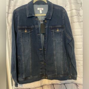 NWT Denim & Co Denim Jacket